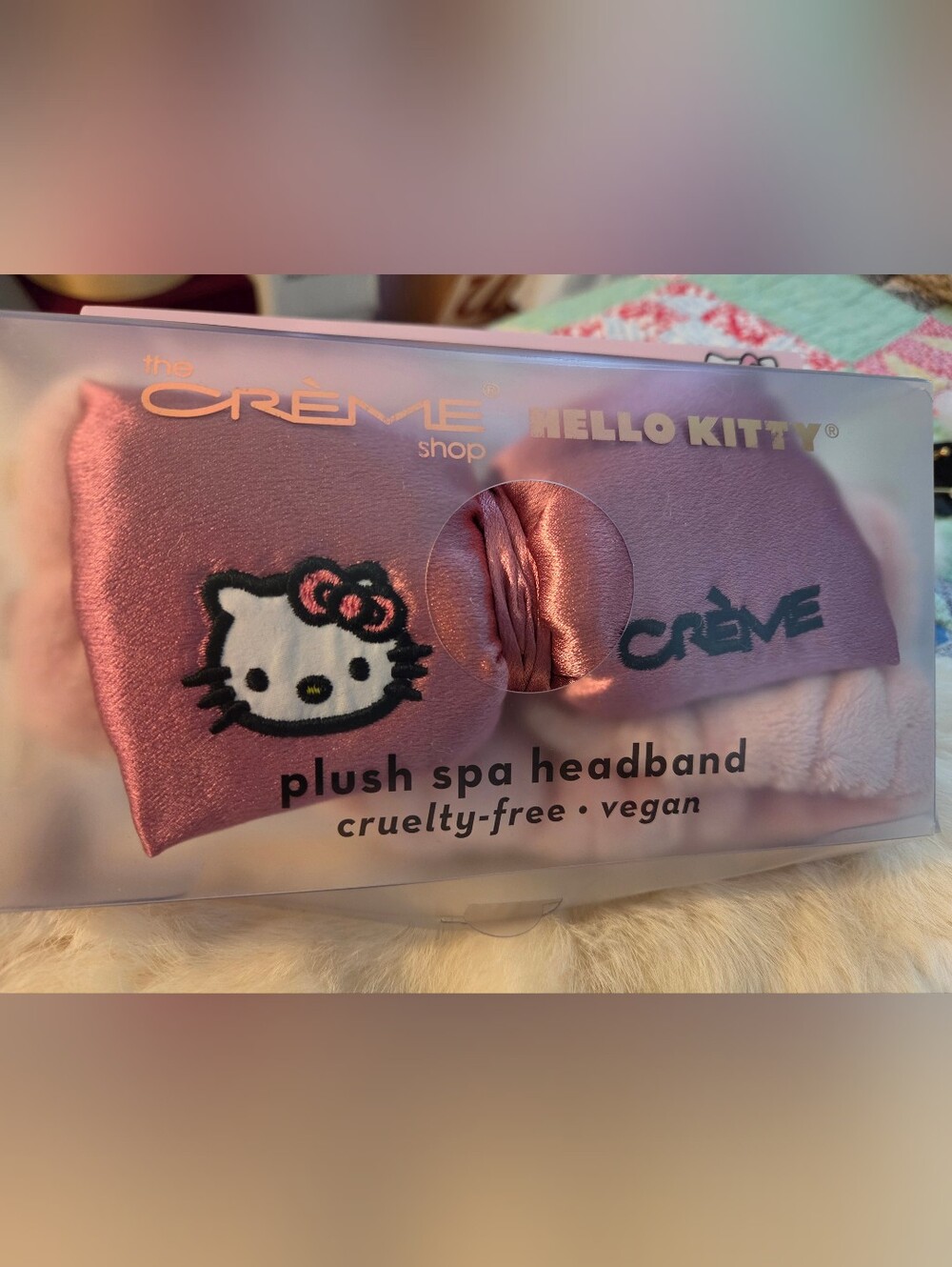NIB The Creme Shop - Plush Hello Kitty Spa Headband